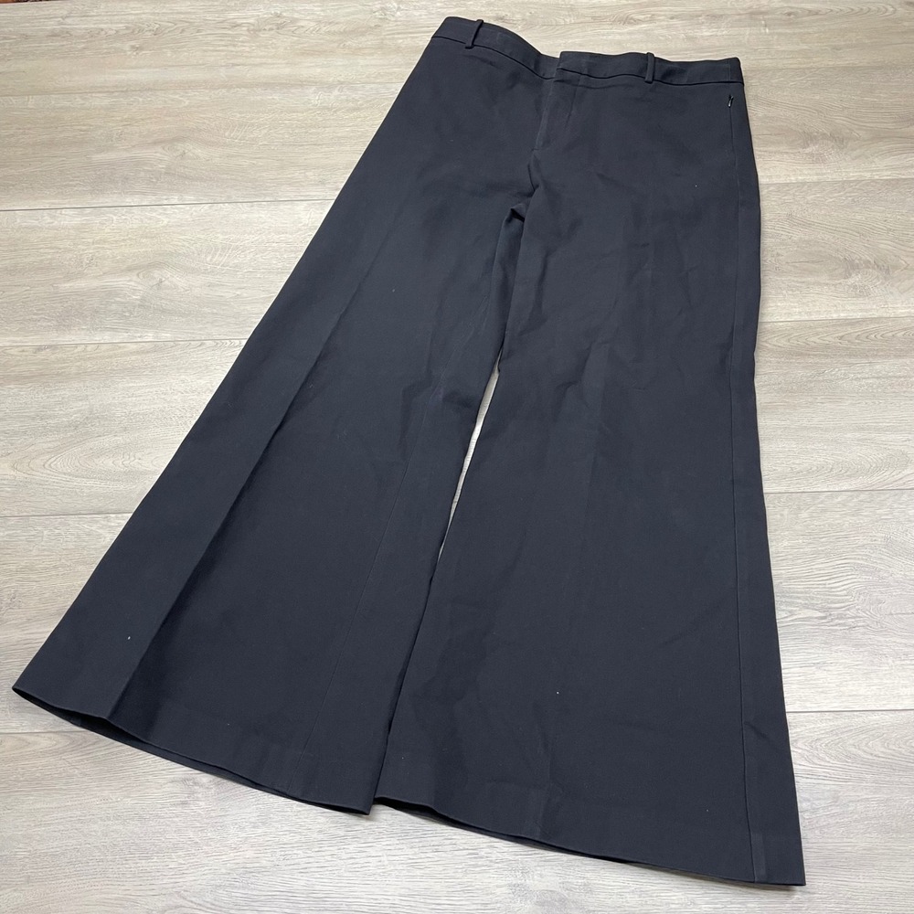 FRAME Le Palazzo Pants Womens 14 Black Wide Leg Trouser LWLW0850